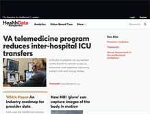 Tablet Screenshot of healthdatamanagement.com